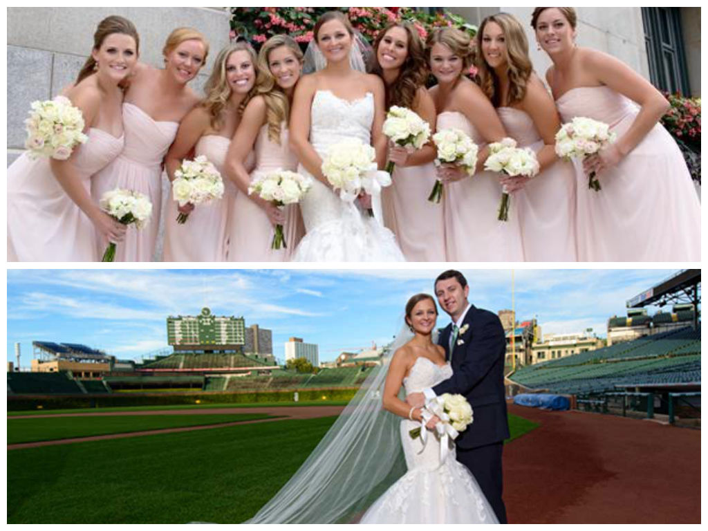 Chicago cubs wedding dress
